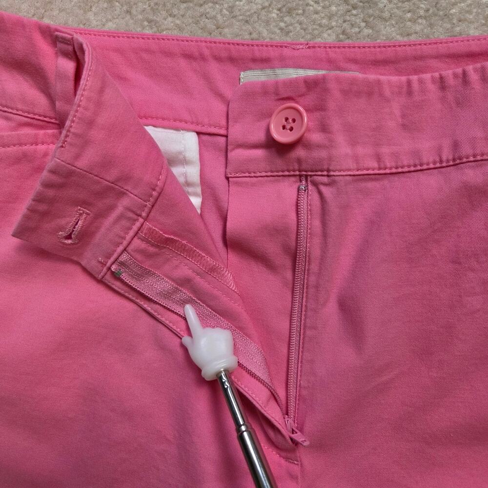 Talbots Size 12 Pink Chino Bermuda Shorts High Rise - Picture 5 of 12